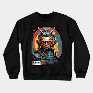 Code Keeper Futuristic Anime Character Crewneck Sweatshirt